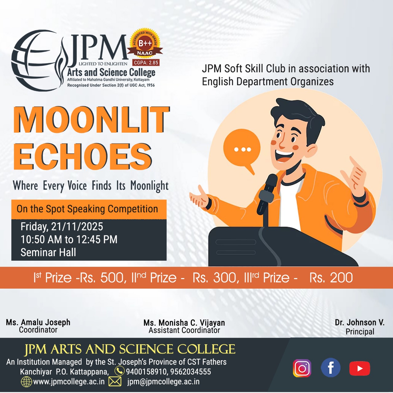 ON THE SPOT SPEAKING COMPETITION 